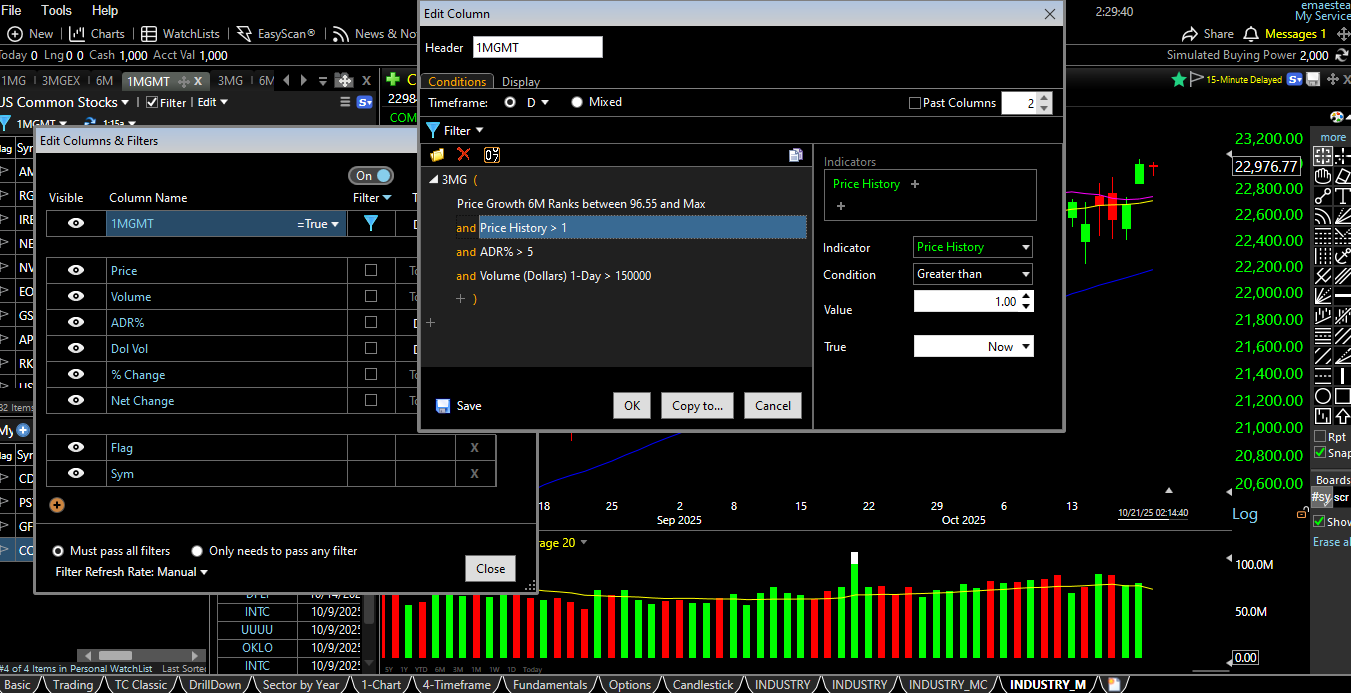 TC2000 filter example 3